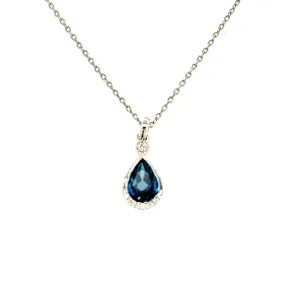 London Blue Topaz Necklace