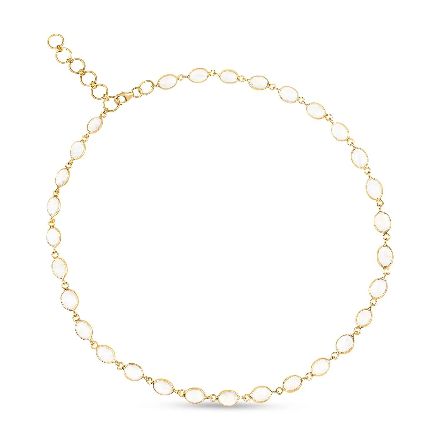 Luna Moonstone Gold Chain Necklace