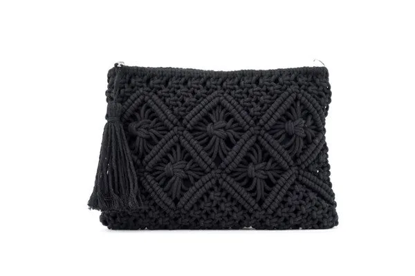 Magnolia Tassel Clutch