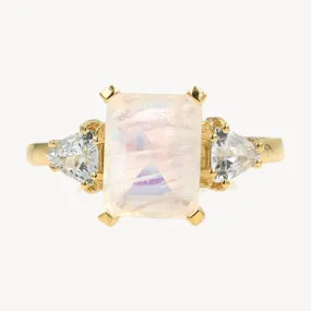 Moonstone Sapphire Muse Ring