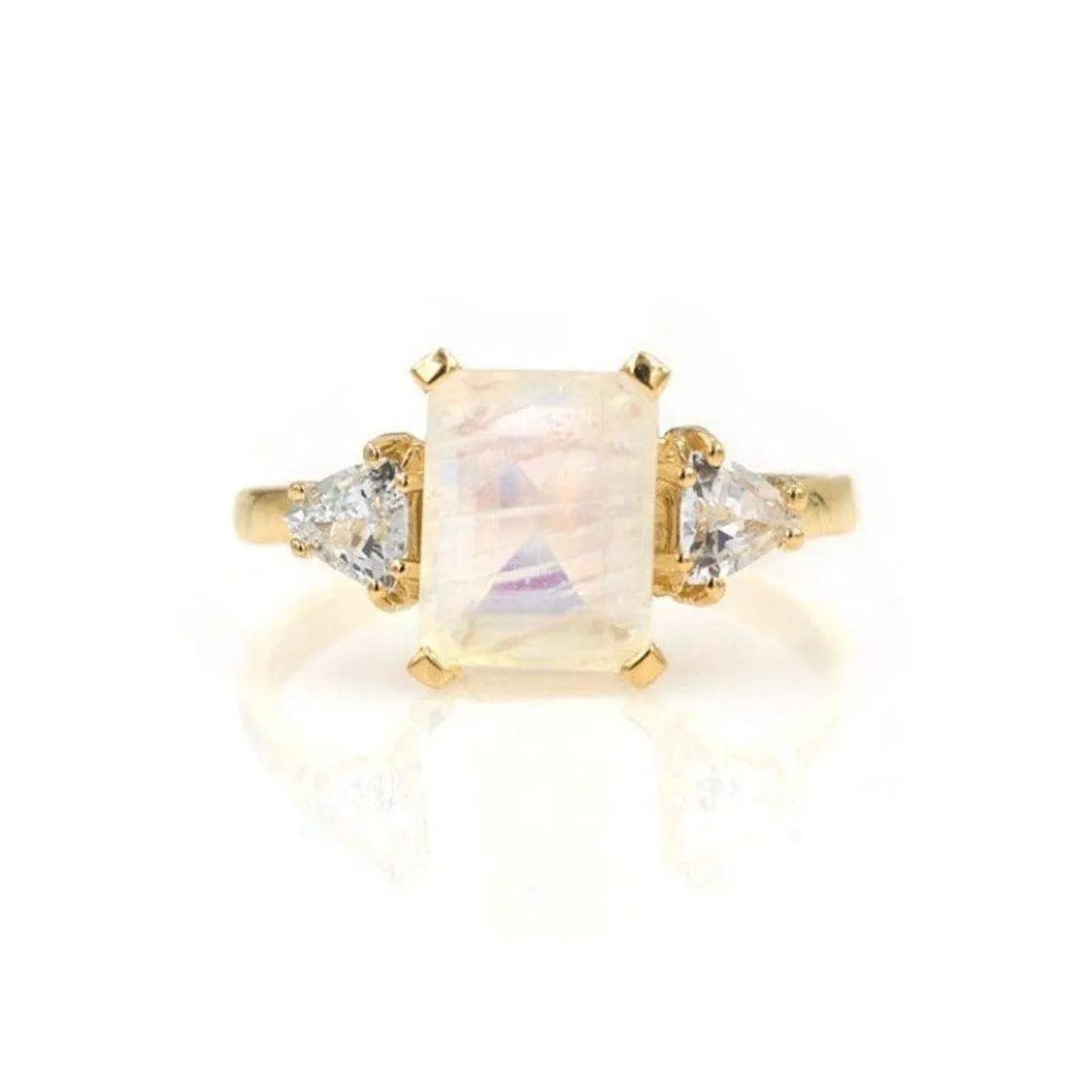 Moonstone Sapphire Muse Ring