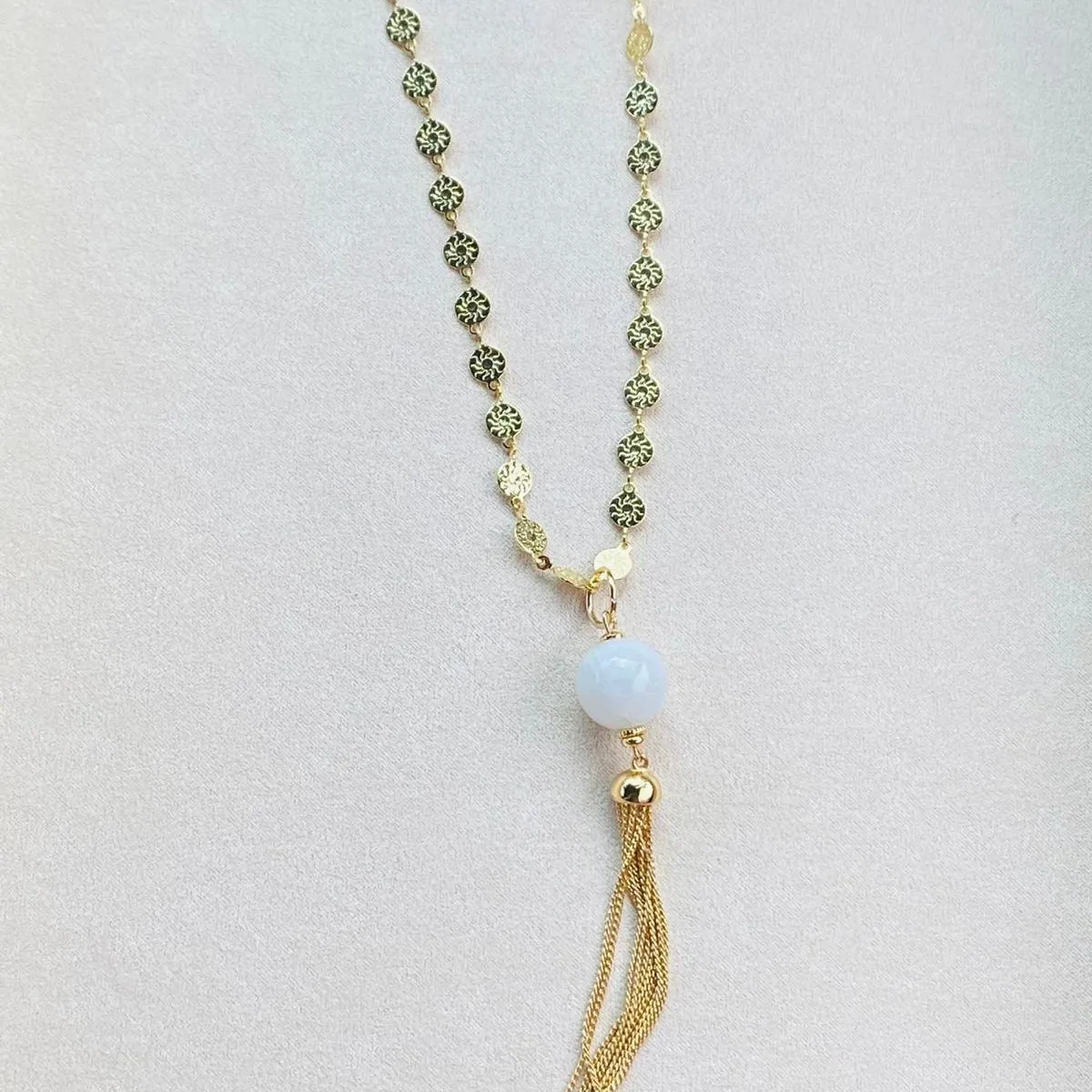 Moonstone Tassel Pendant