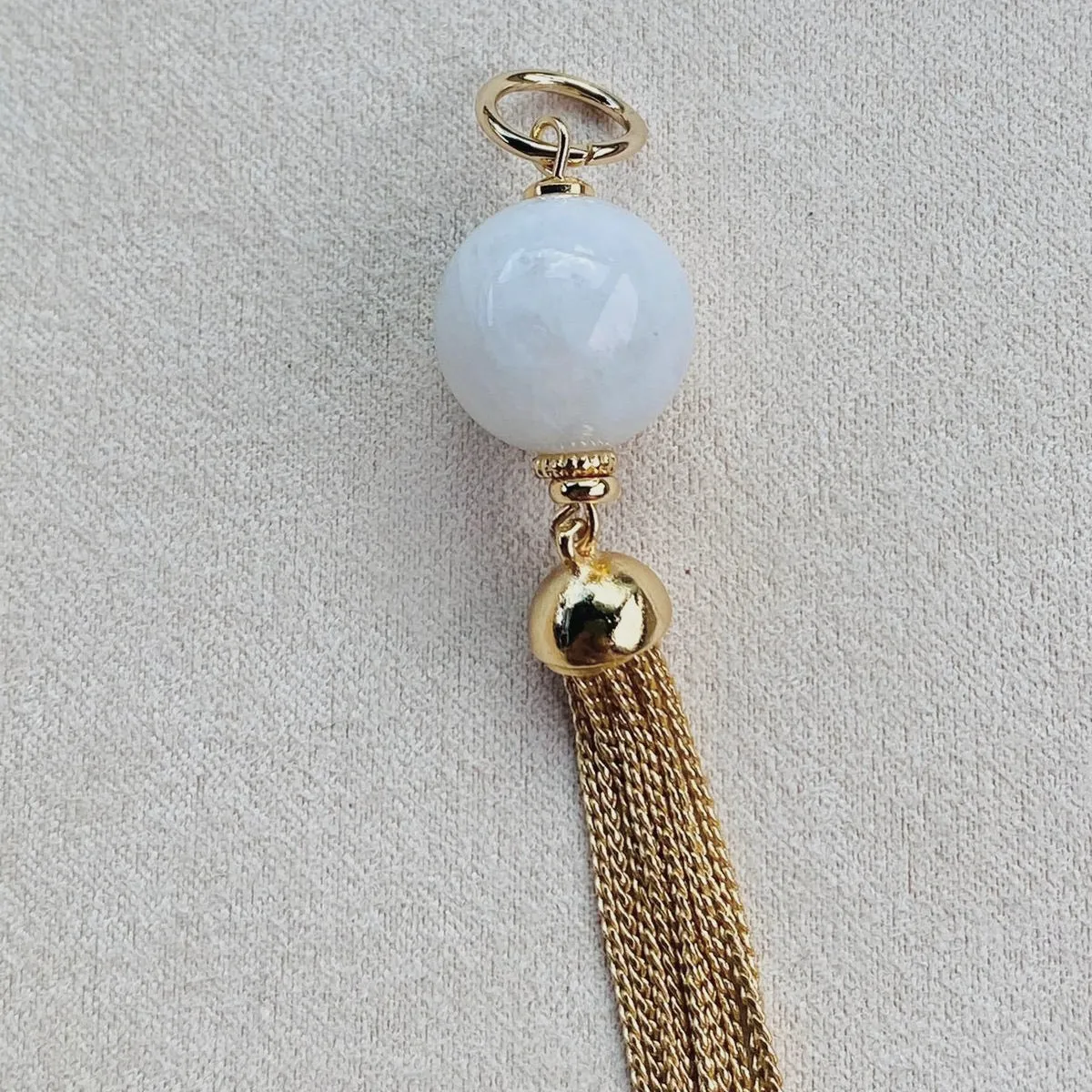 Moonstone Tassel Pendant