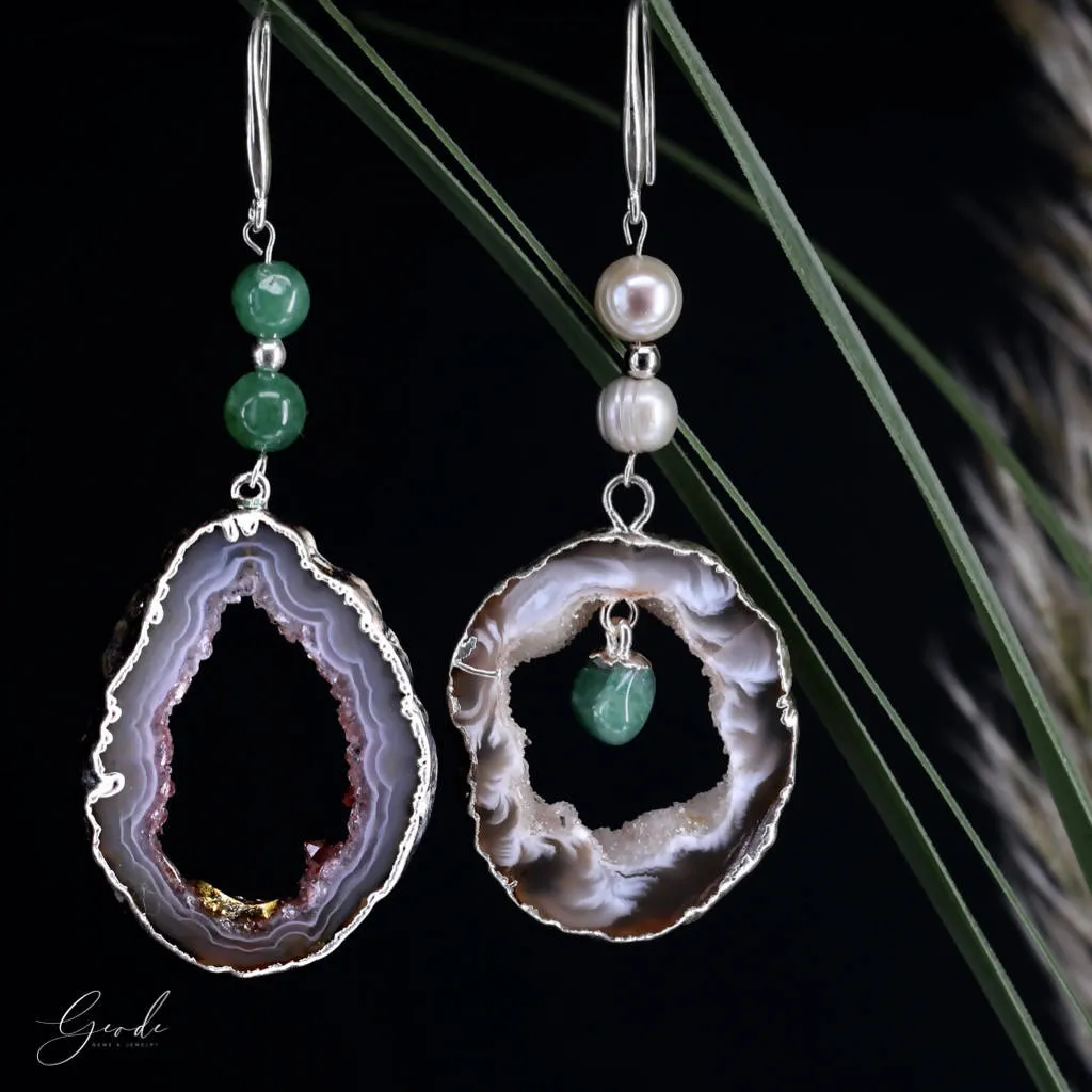 Muse Earrings - Geode Gems