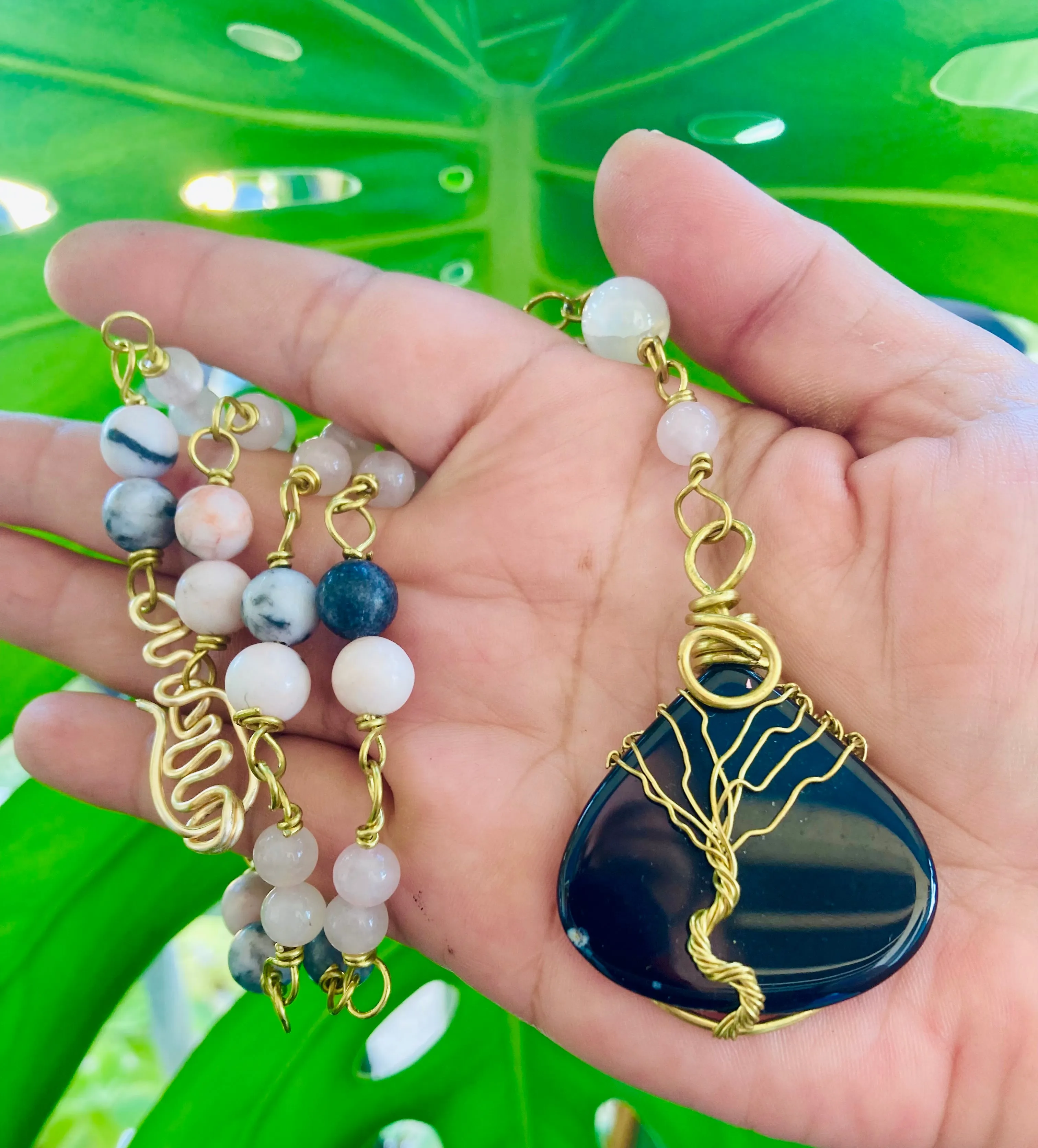 Onyx Tree Necklace