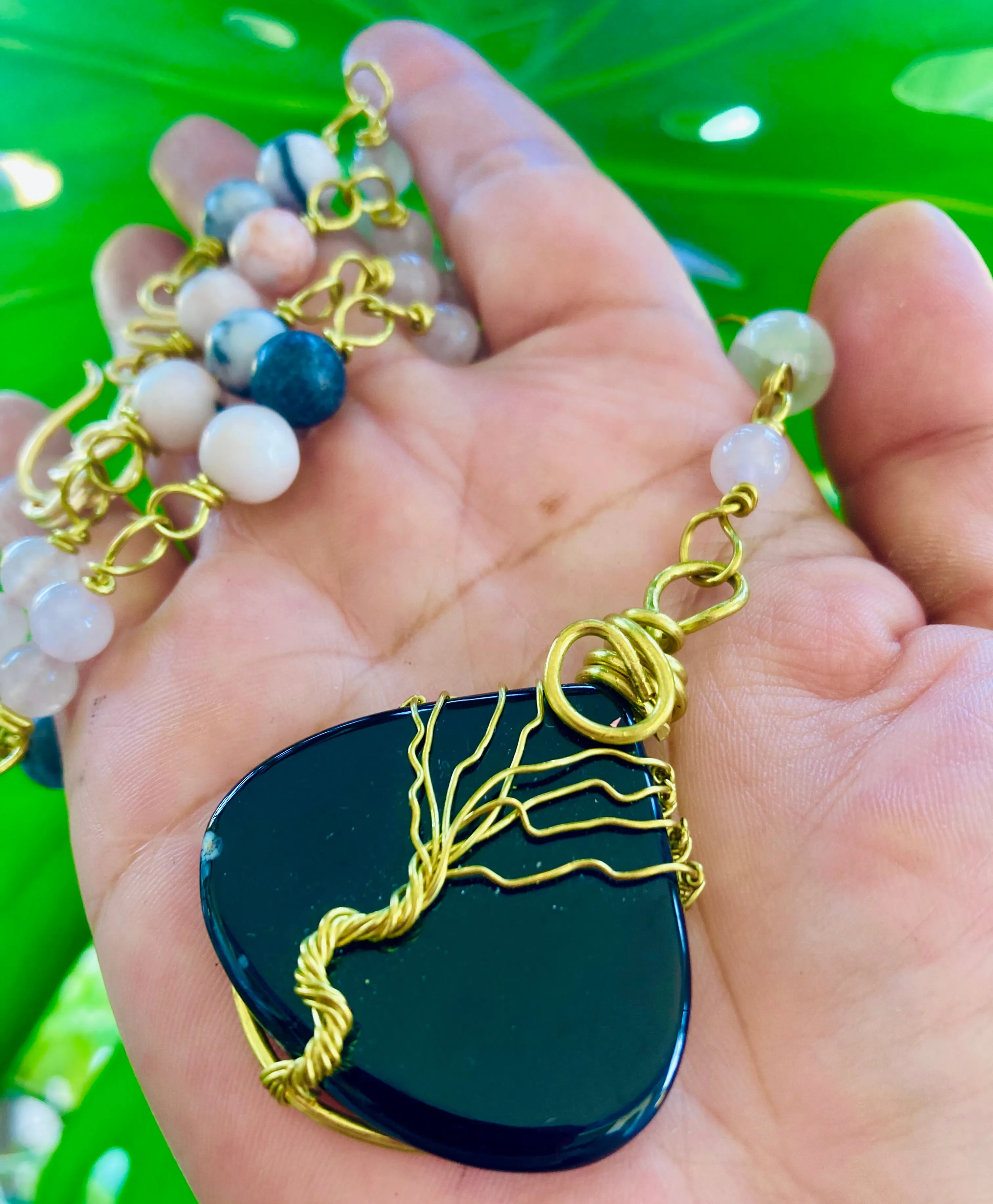 Onyx Tree Necklace