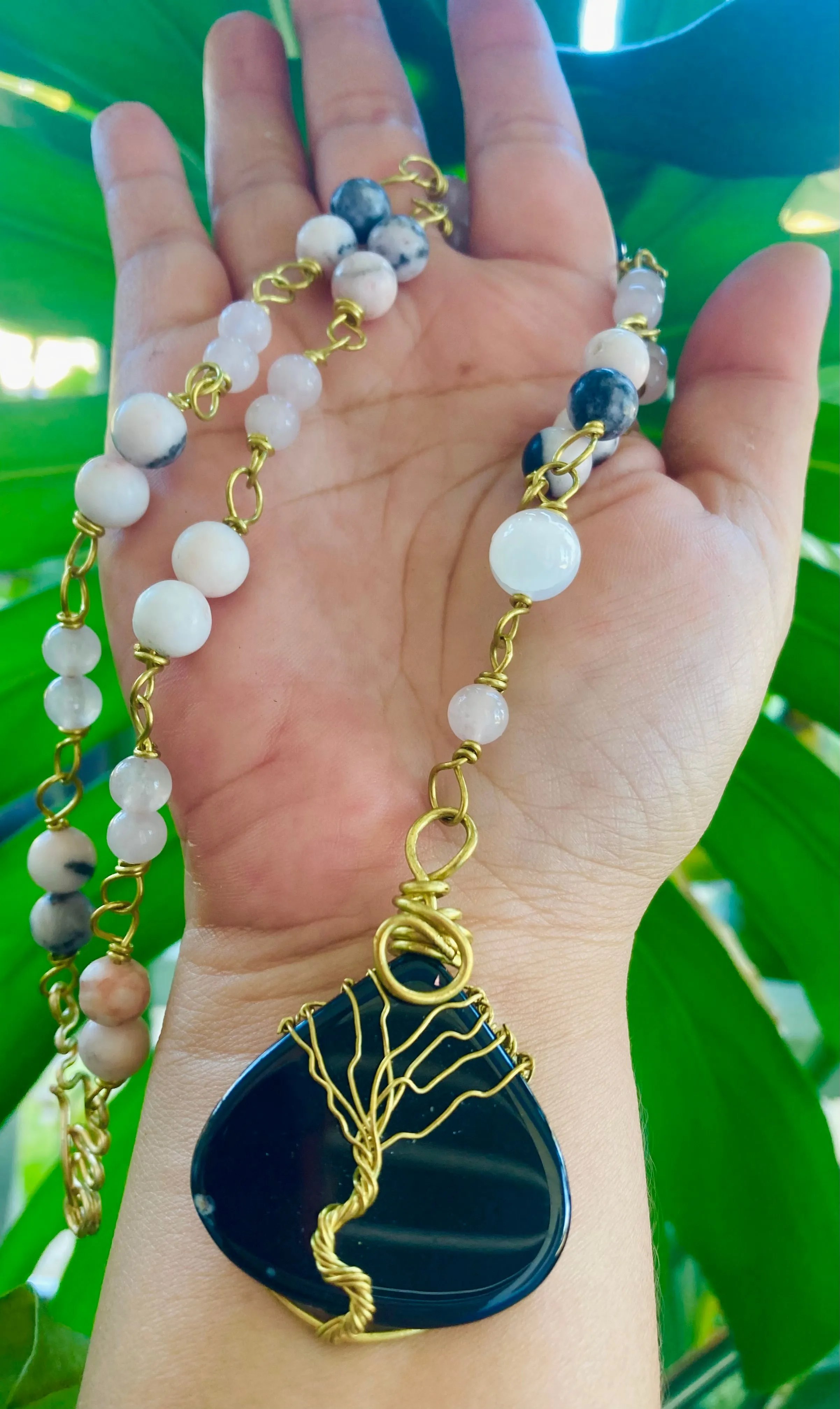 Onyx Tree Necklace