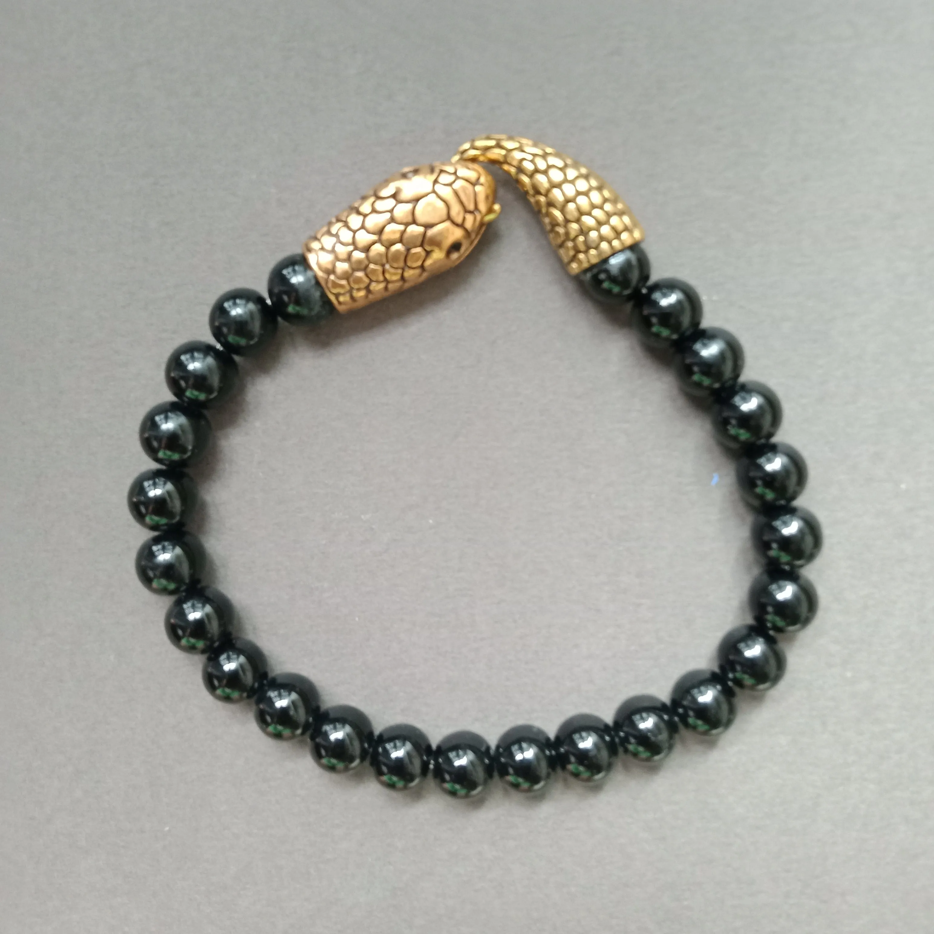 Ouroboros onyx bracelet