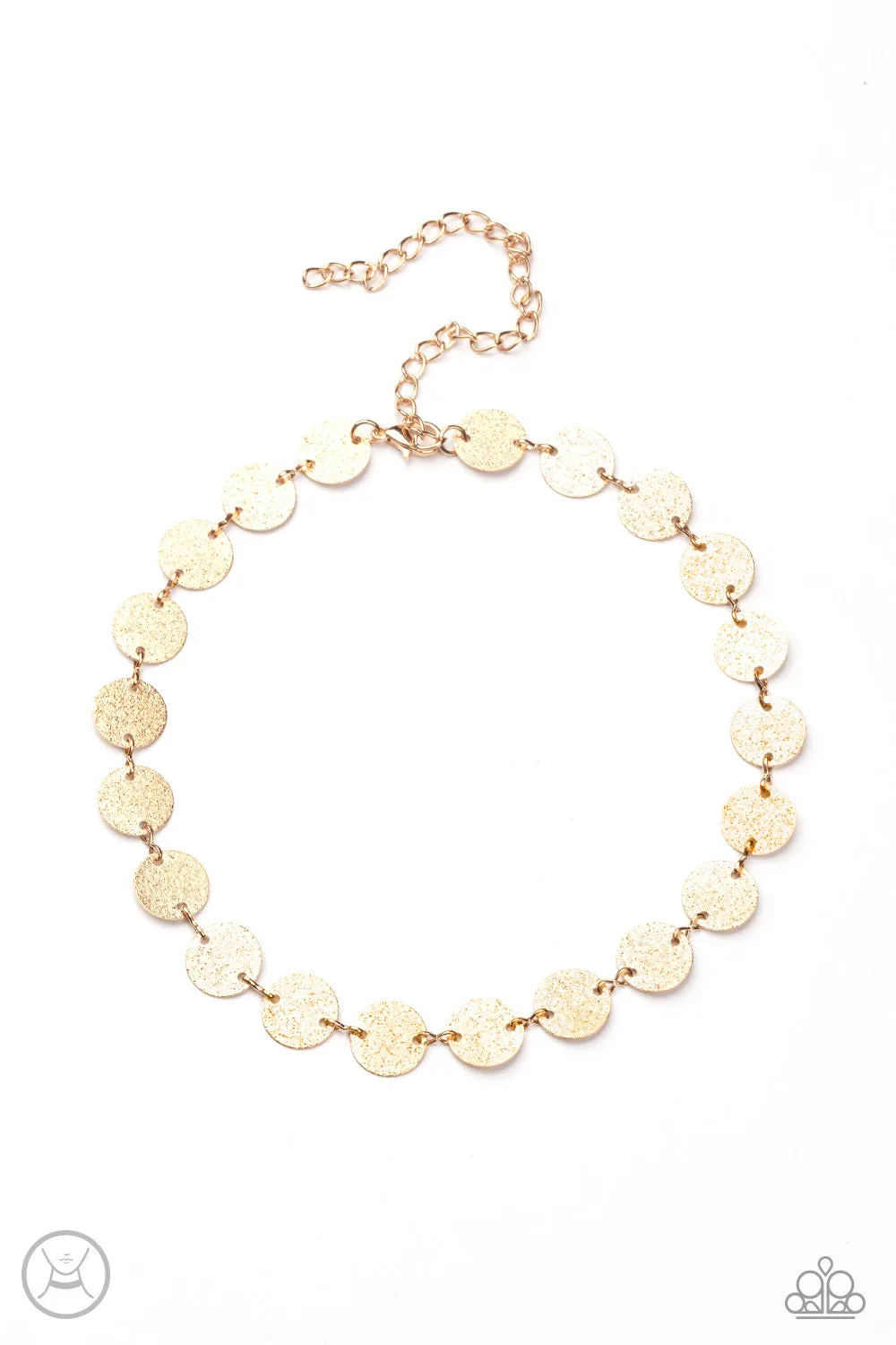 Paparazzi Reflection Detection - Gold Choker Necklace