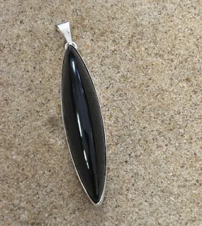 Pendant Sterling and Onyx Shaft