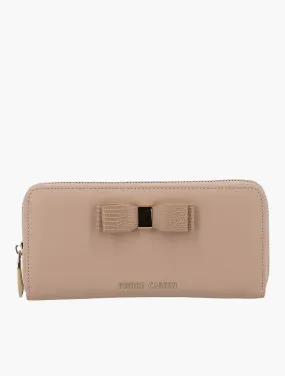 Pierre Carid Valerie Zip Around Wallet Nude Snak Nude