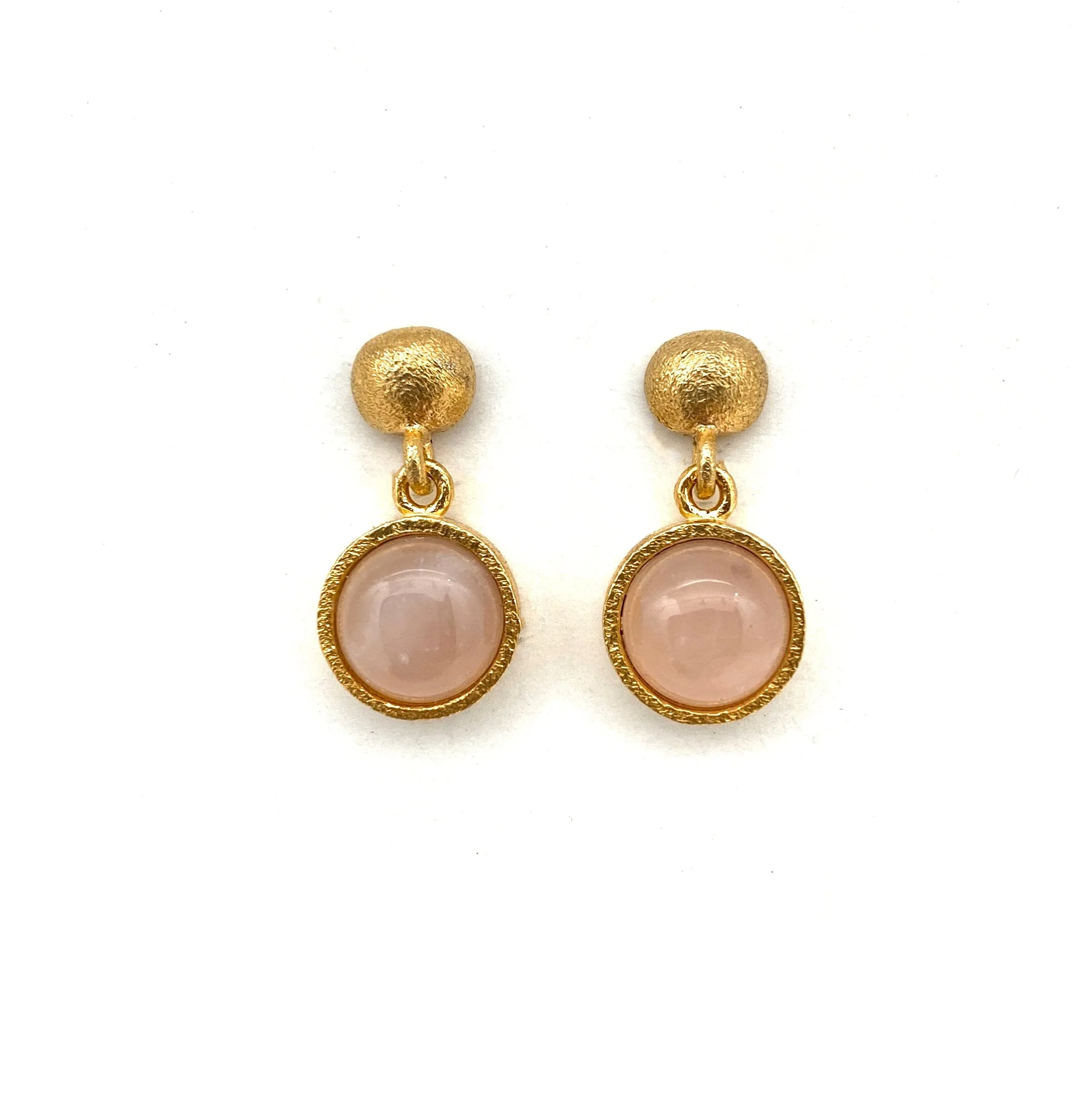 Pink Moonstone Earrings