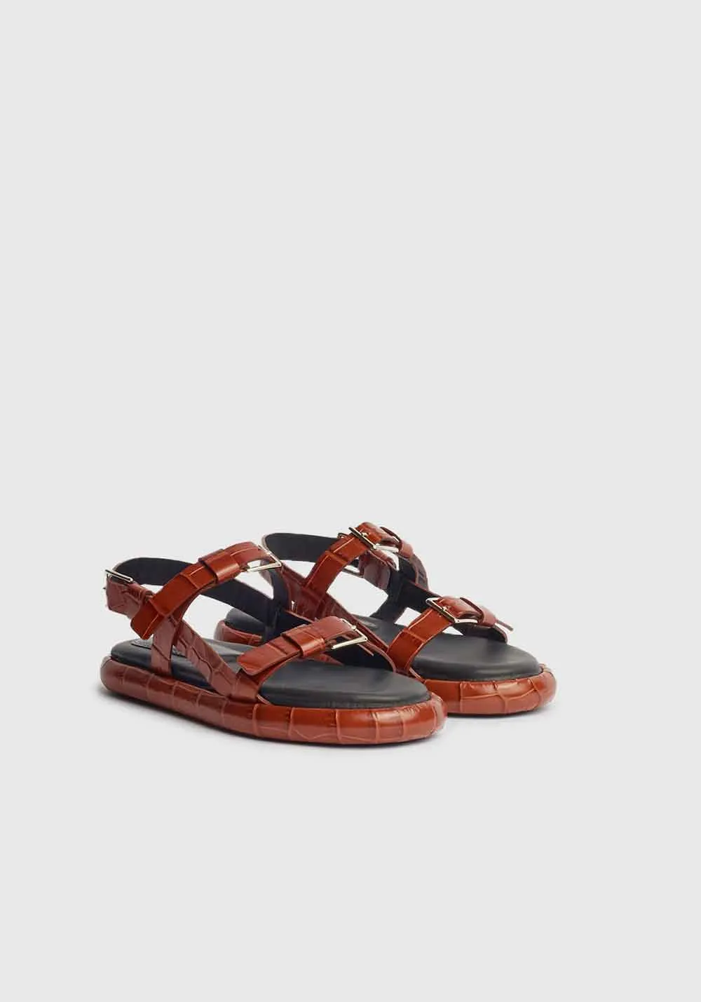 Pipe Buckle Sandal