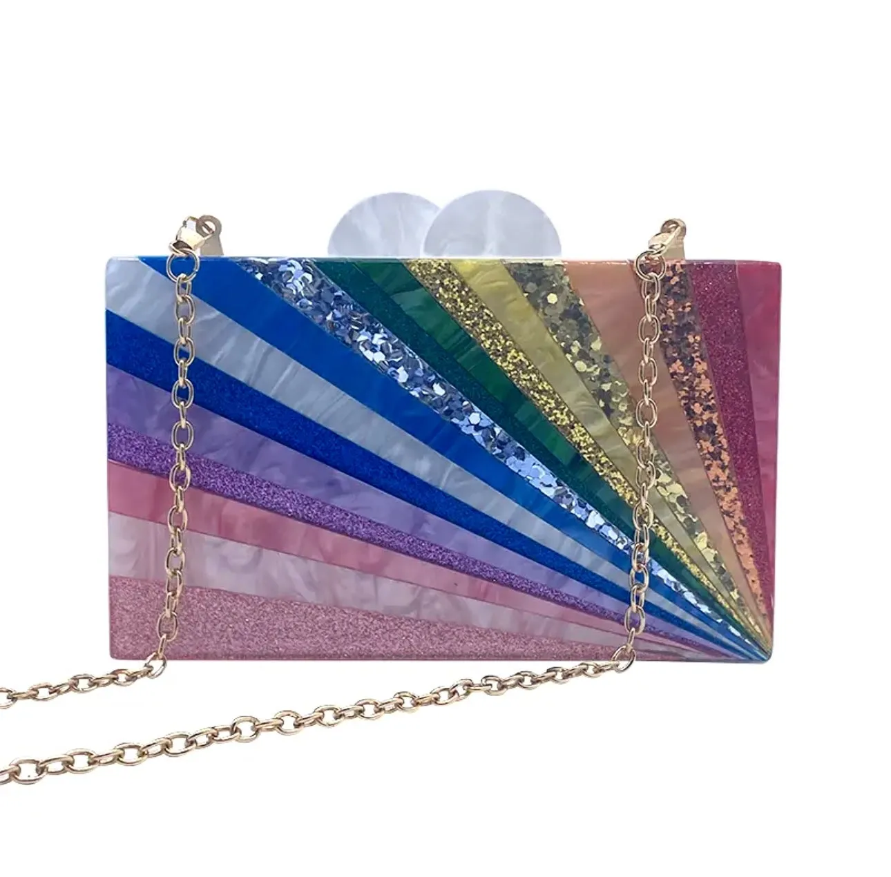 Rainbow Acrylic Clutch