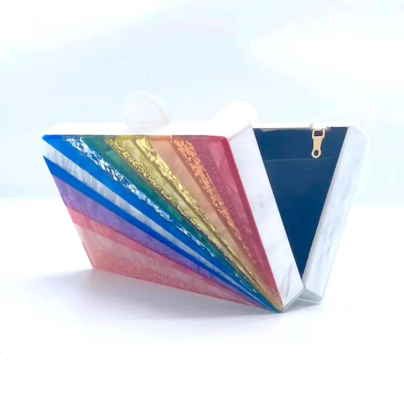 Rainbow Acrylic Clutch