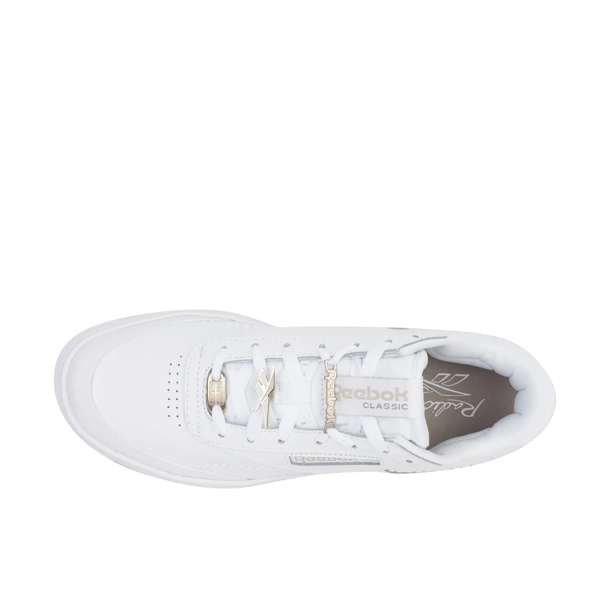 Reebok Womens Club C Double Geo White/White/Moonstone