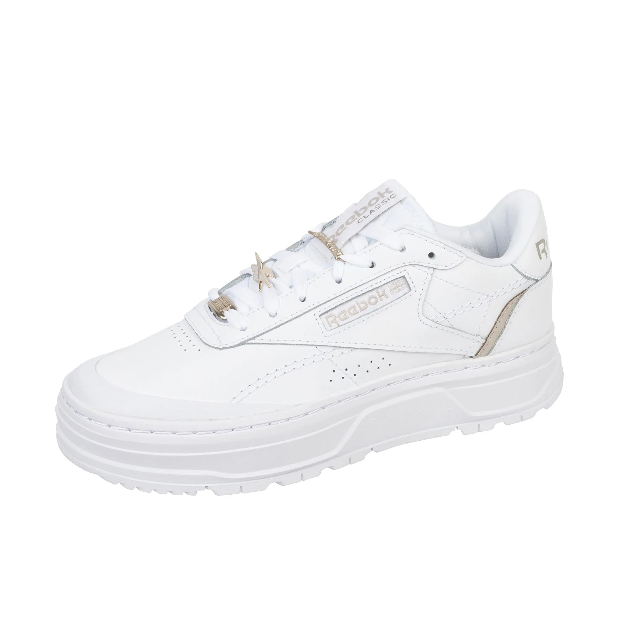 Reebok Womens Club C Double Geo White/White/Moonstone