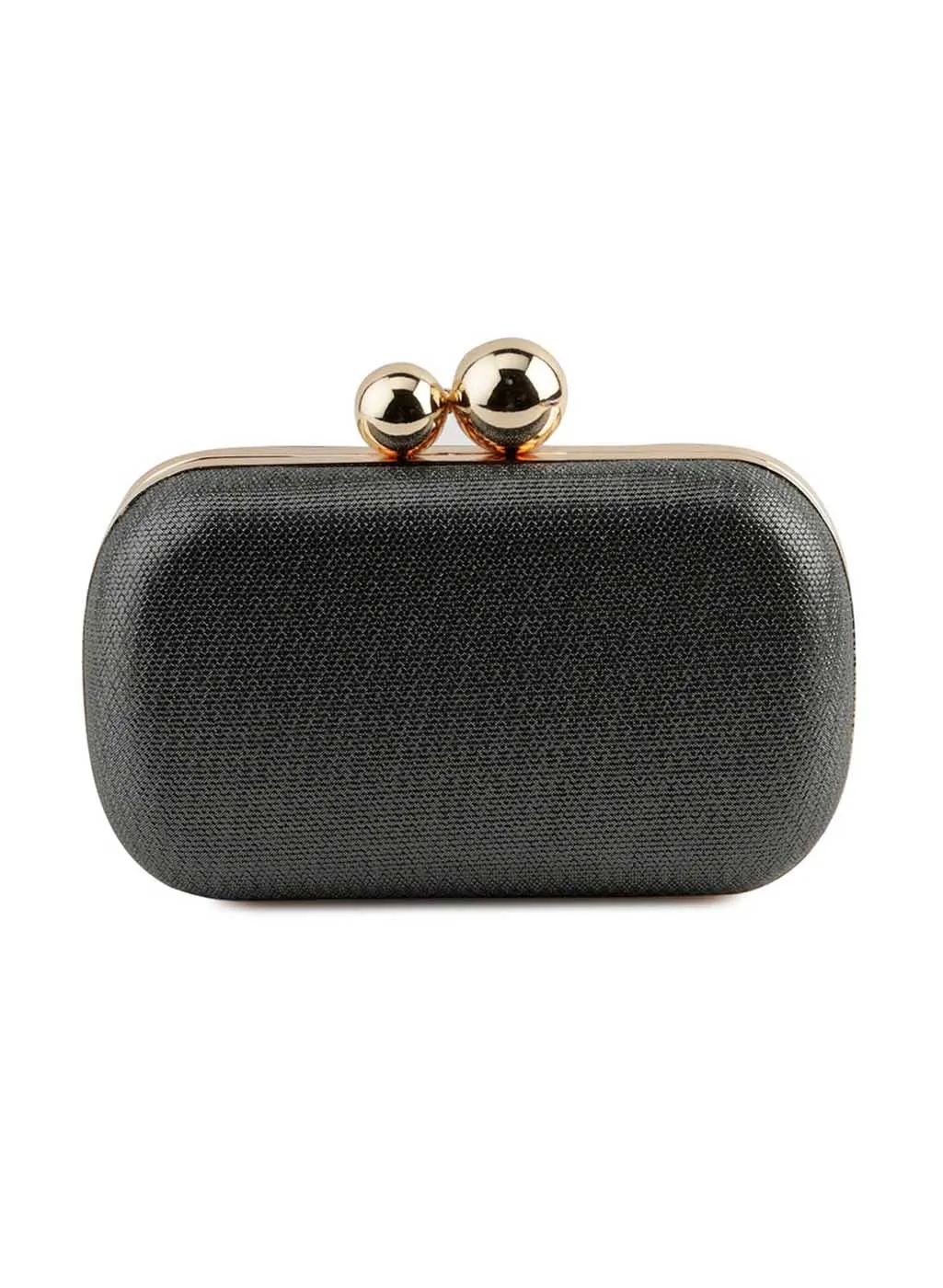 Rene Dark Grey Fabric Clutch