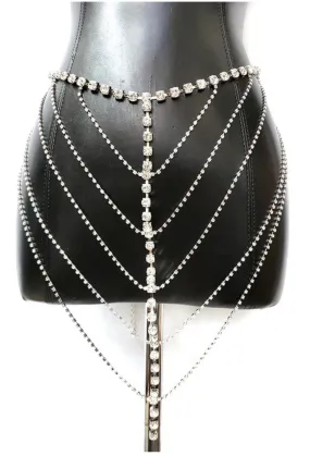 Rhinestone Cowgirl Body Chain Belt