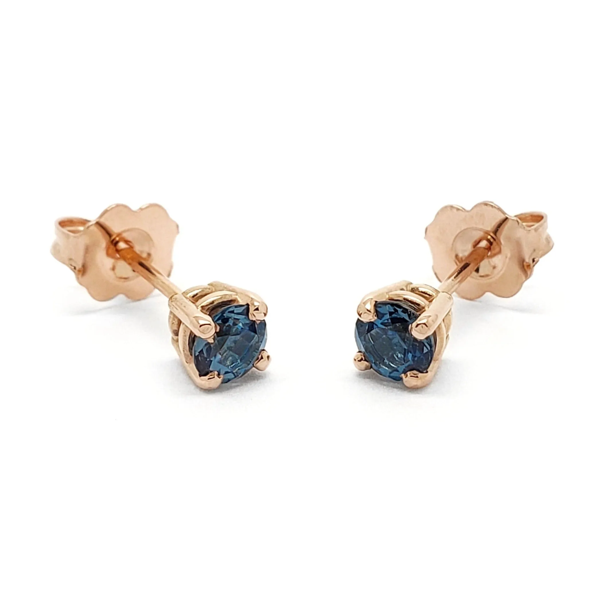 Round London Topaz Studs