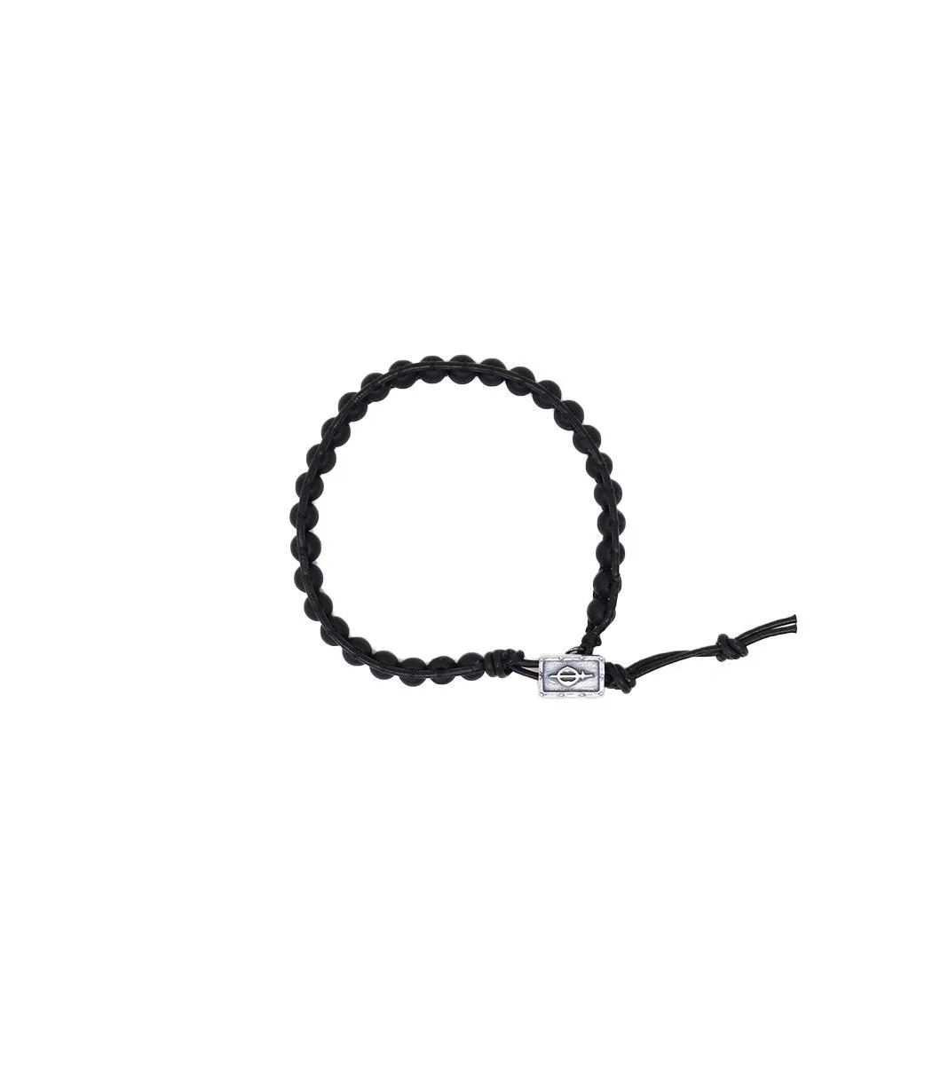 SantOsaint Matte Onyx Bracelet