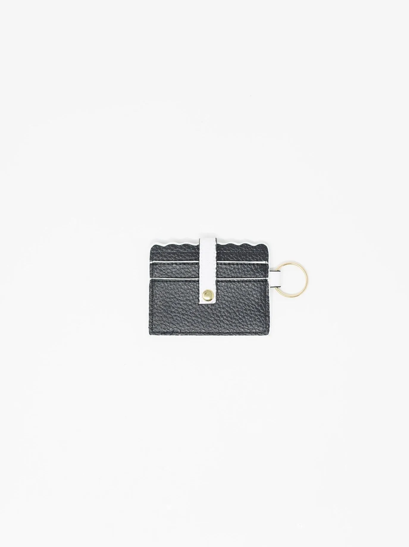 Scallop Two Toned Card Holder