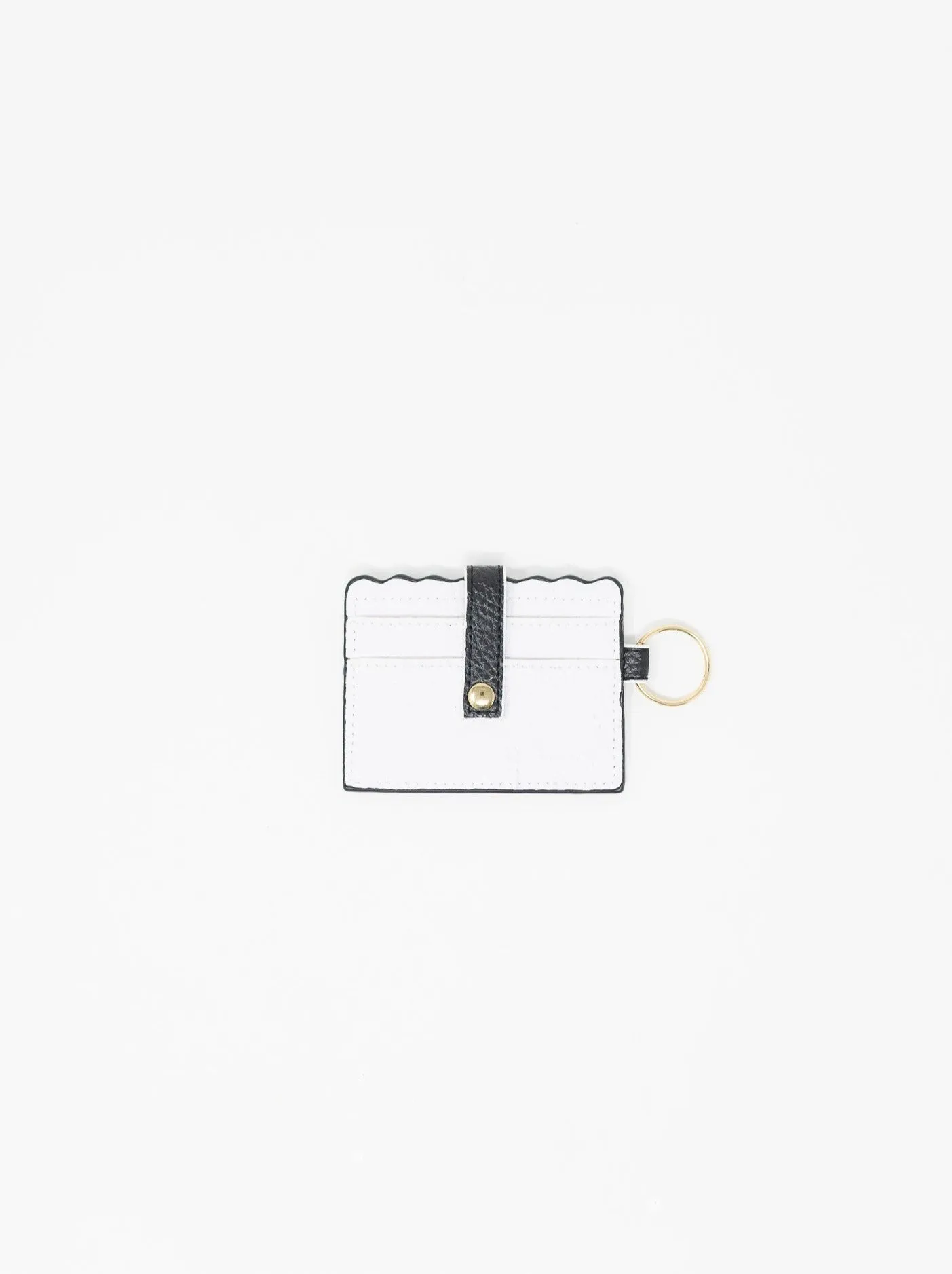 Scallop Two Toned Card Holder