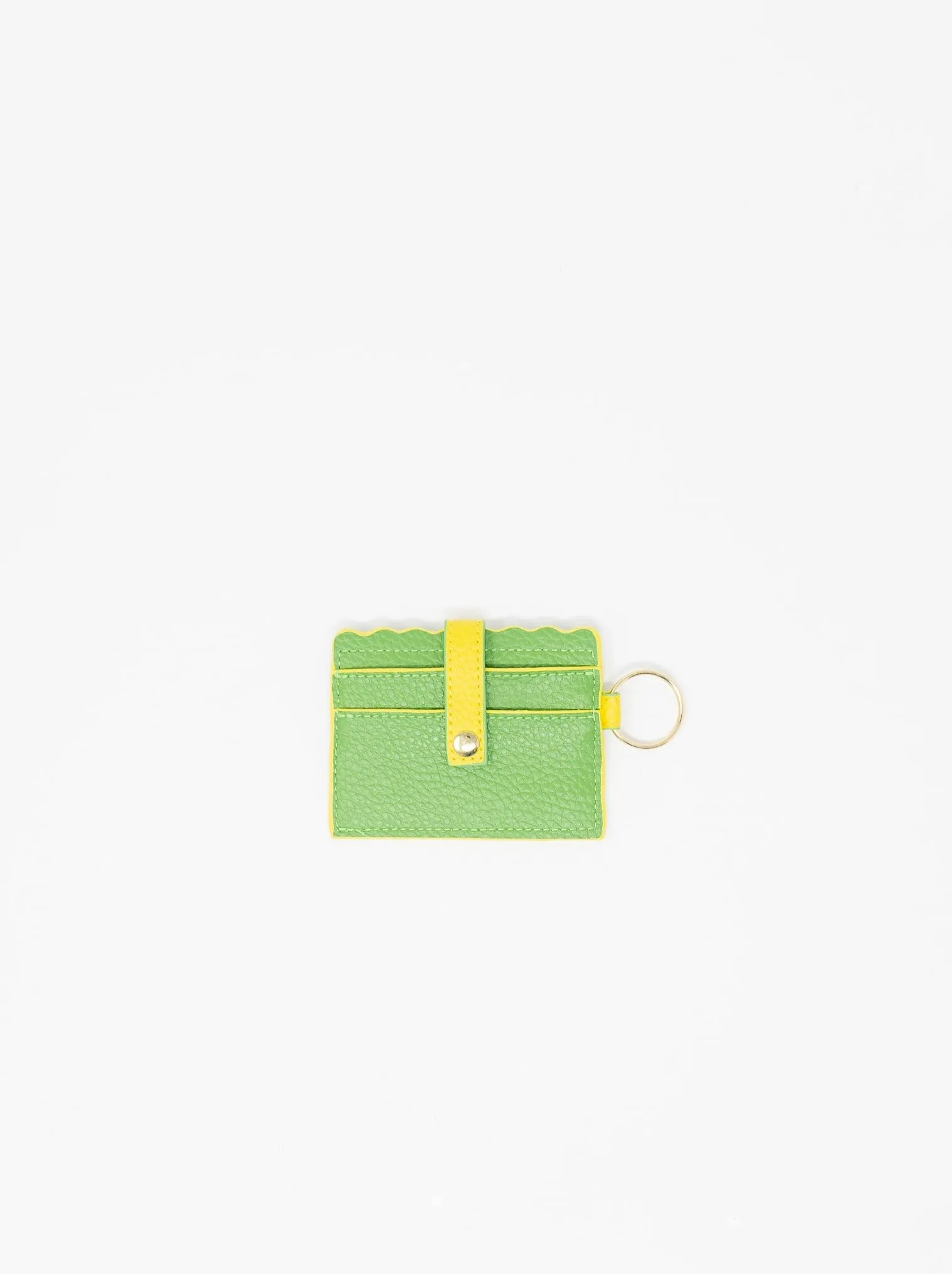 Scallop Two Toned Card Holder