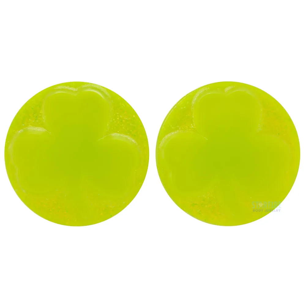 Shamrock Glass Plugs