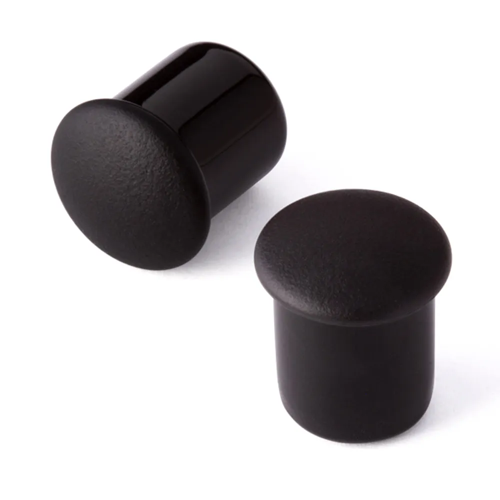 Simple Glass Plugs - Matte Black