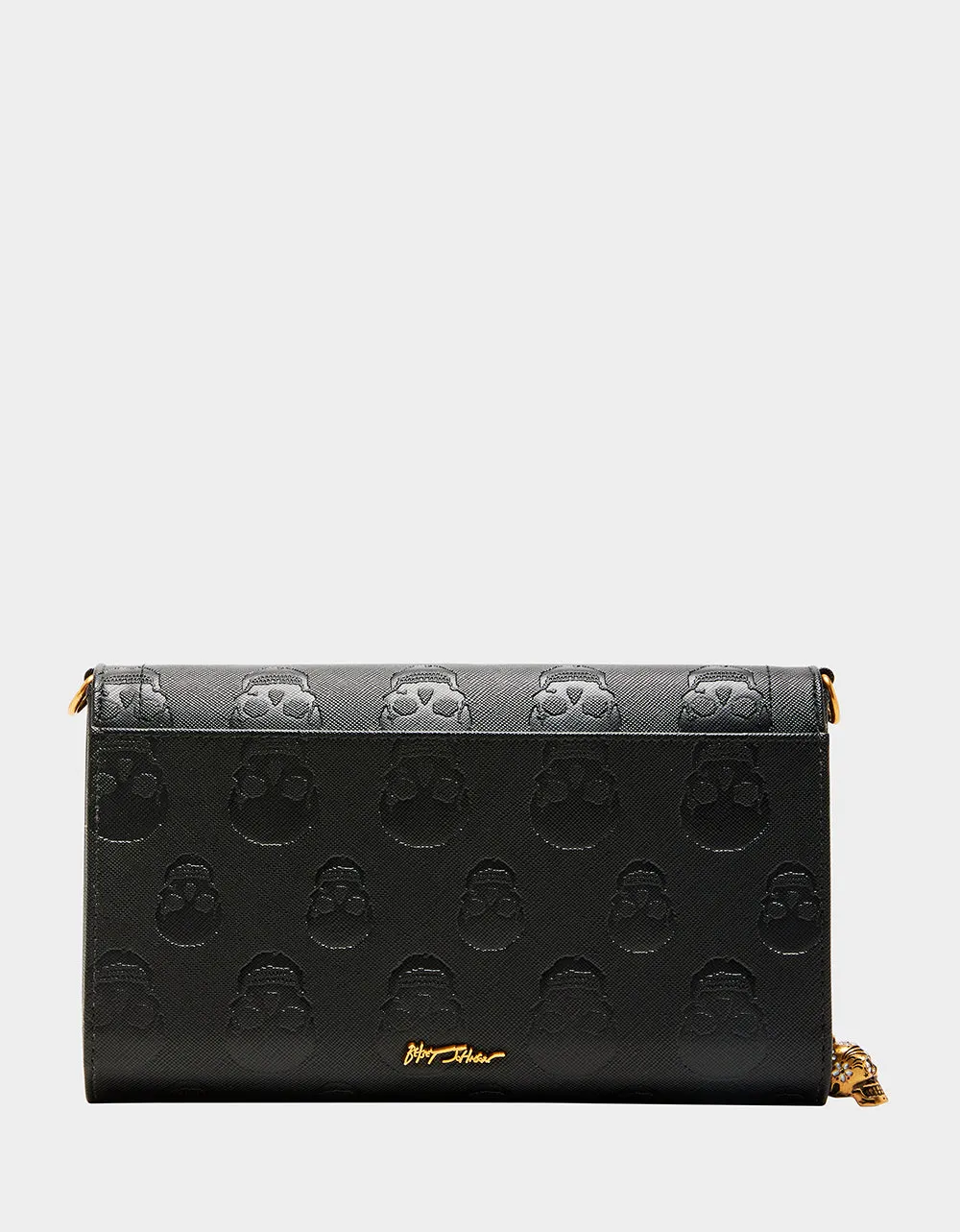 SKULL BOSS WALLET ON A CHAIN BLACK