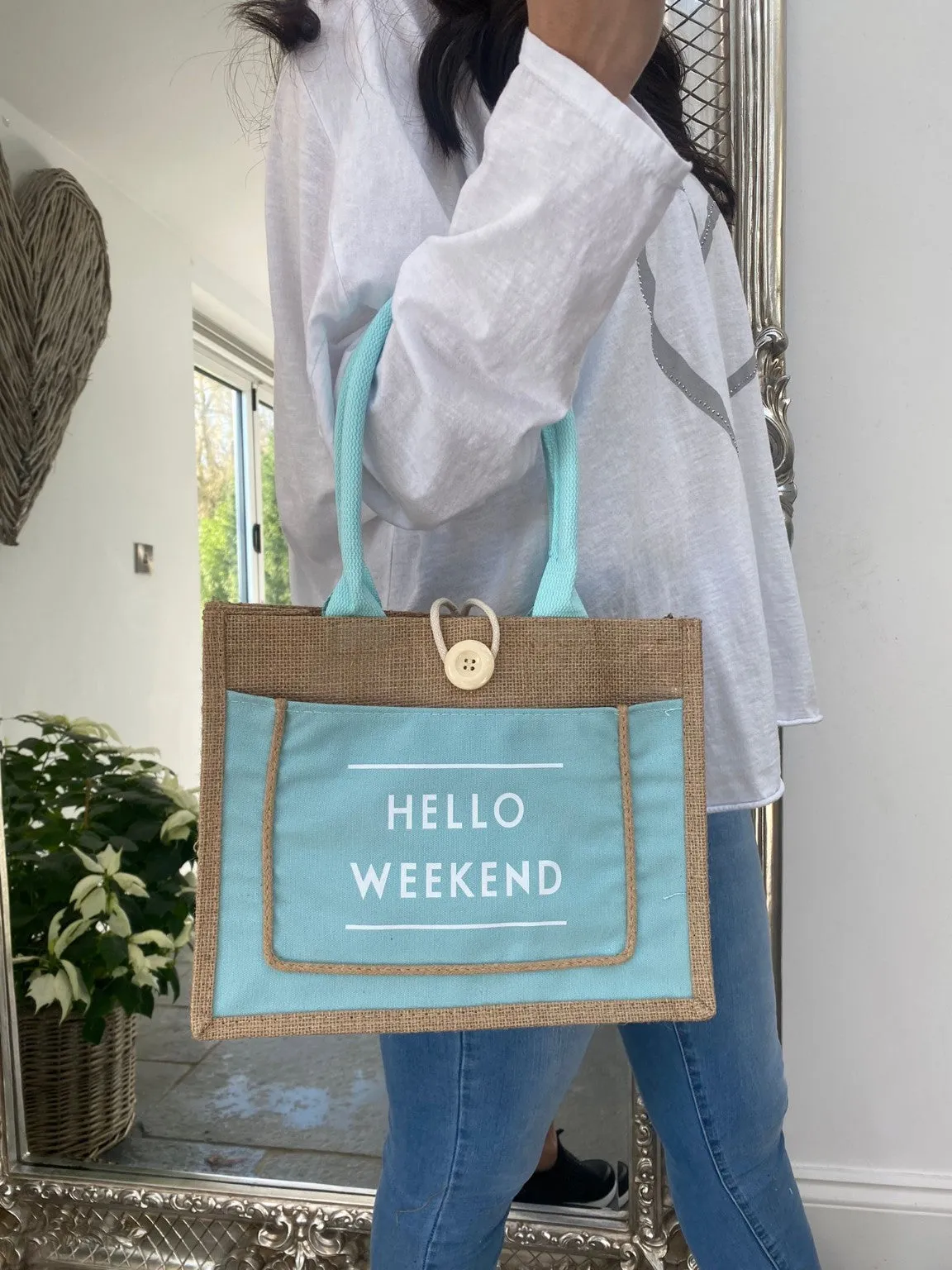 Small Hello Weekend Bag