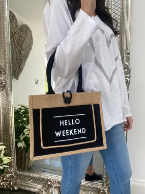 Small Hello Weekend Bag