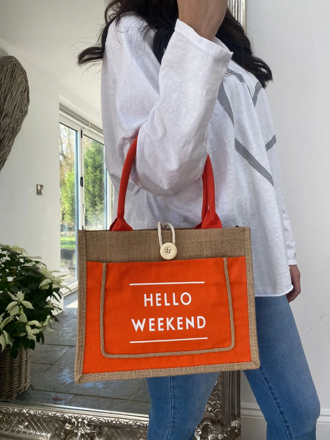 Small Hello Weekend Bag