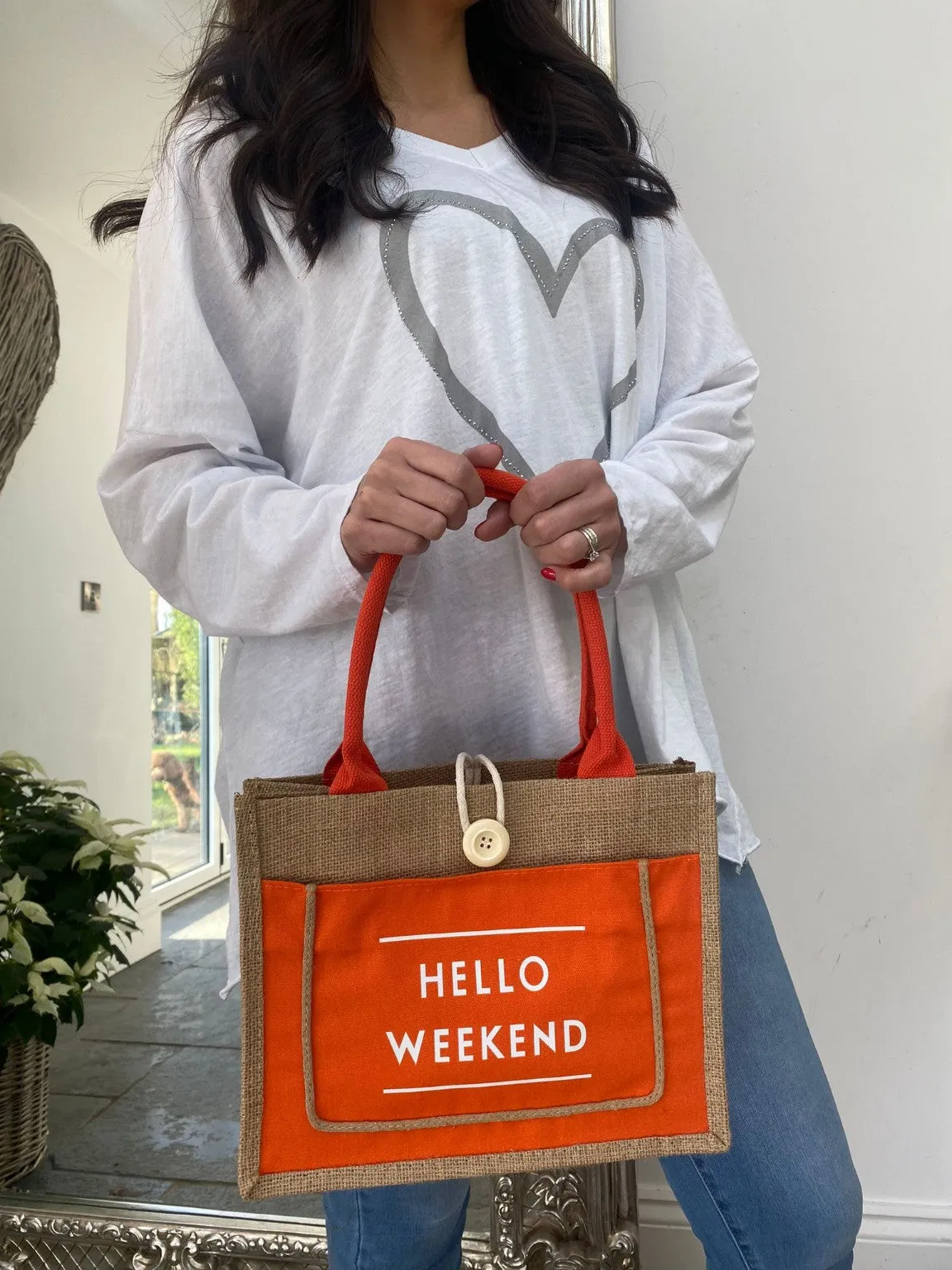 Small Hello Weekend Bag