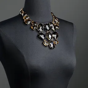 Smokey Topaz Statement Necklace