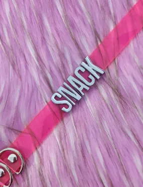 SNACK MINI WORD CHOKER - PINK