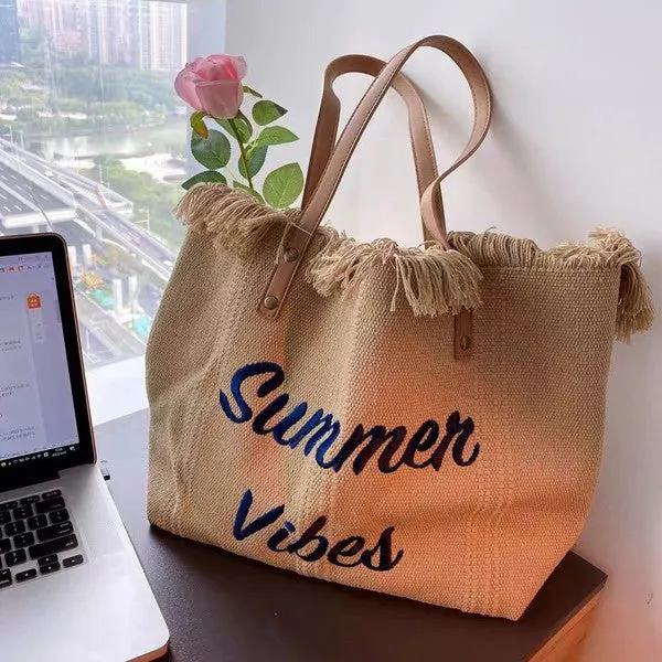 Summer Vibes Tote Handbag Purse