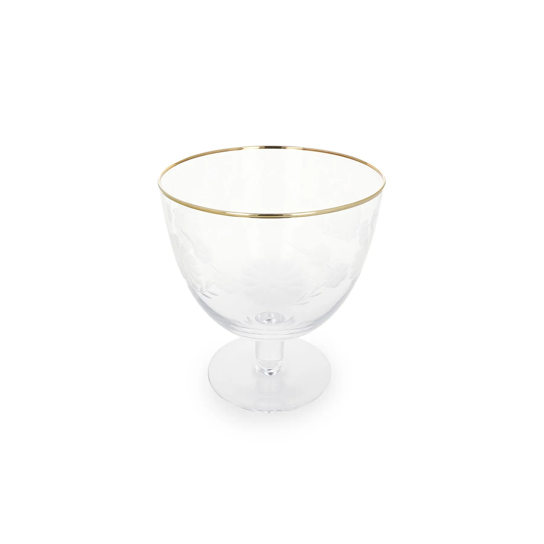 The Etched Glass, Set of 6 - Gold Margarita / Glass