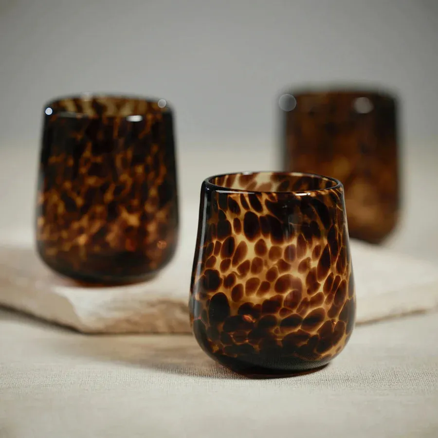 Tortoise Stemless Glass