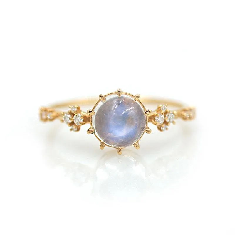 Twinkling Moonstone Oracle Ring