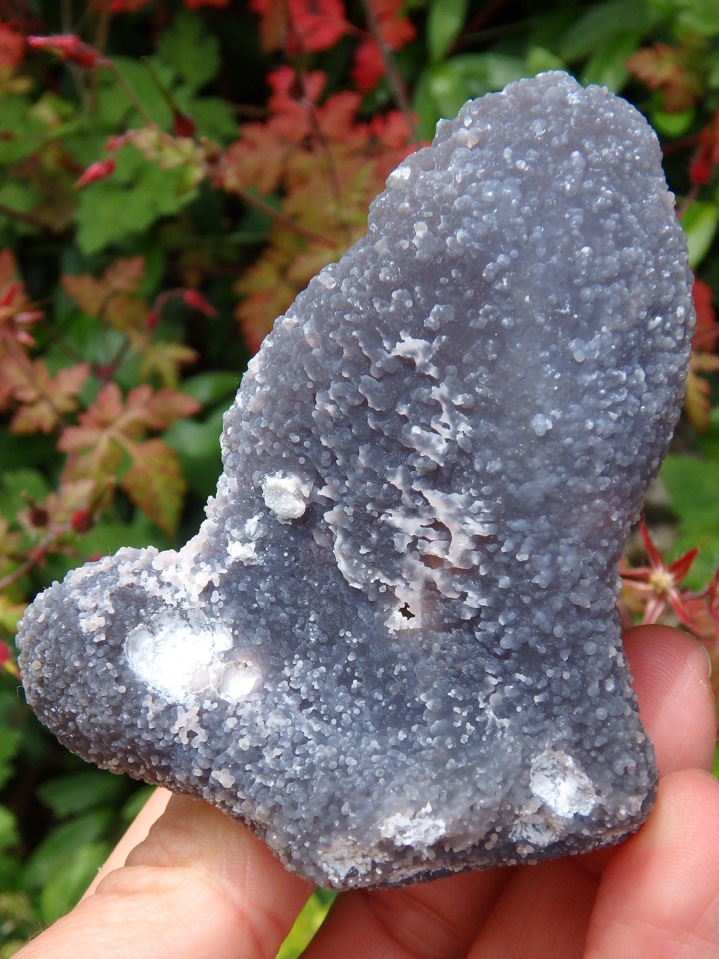 Unique Grape Agate Free Form With Caves From Indonesia