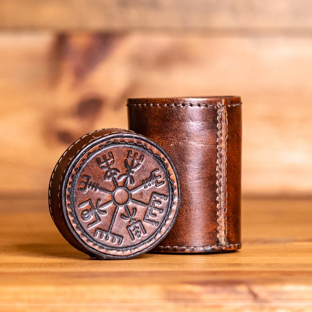 Vegvisir Leather Dice Shaker