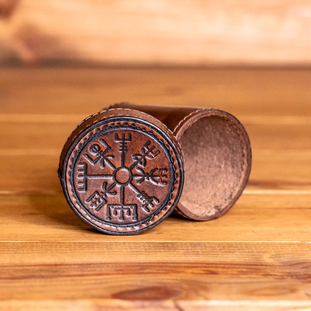 Vegvisir Leather Dice Shaker