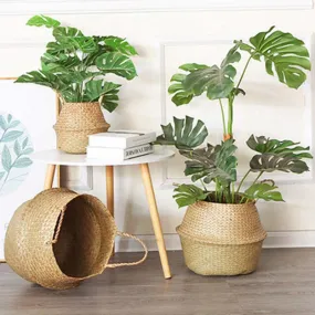 Versatile Seagrass Basket | Flower Pot | Storage Basket | Hanging Planter