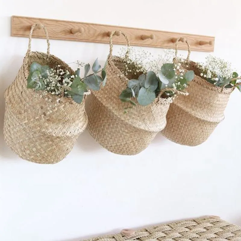 Versatile Seagrass Basket | Flower Pot | Storage Basket | Hanging Planter