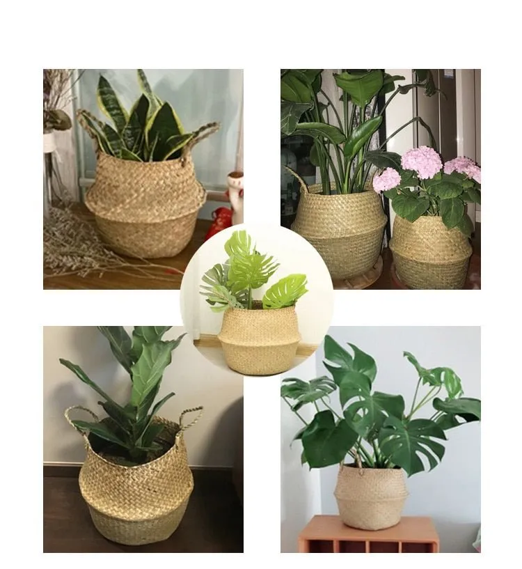 Versatile Seagrass Basket | Flower Pot | Storage Basket | Hanging Planter