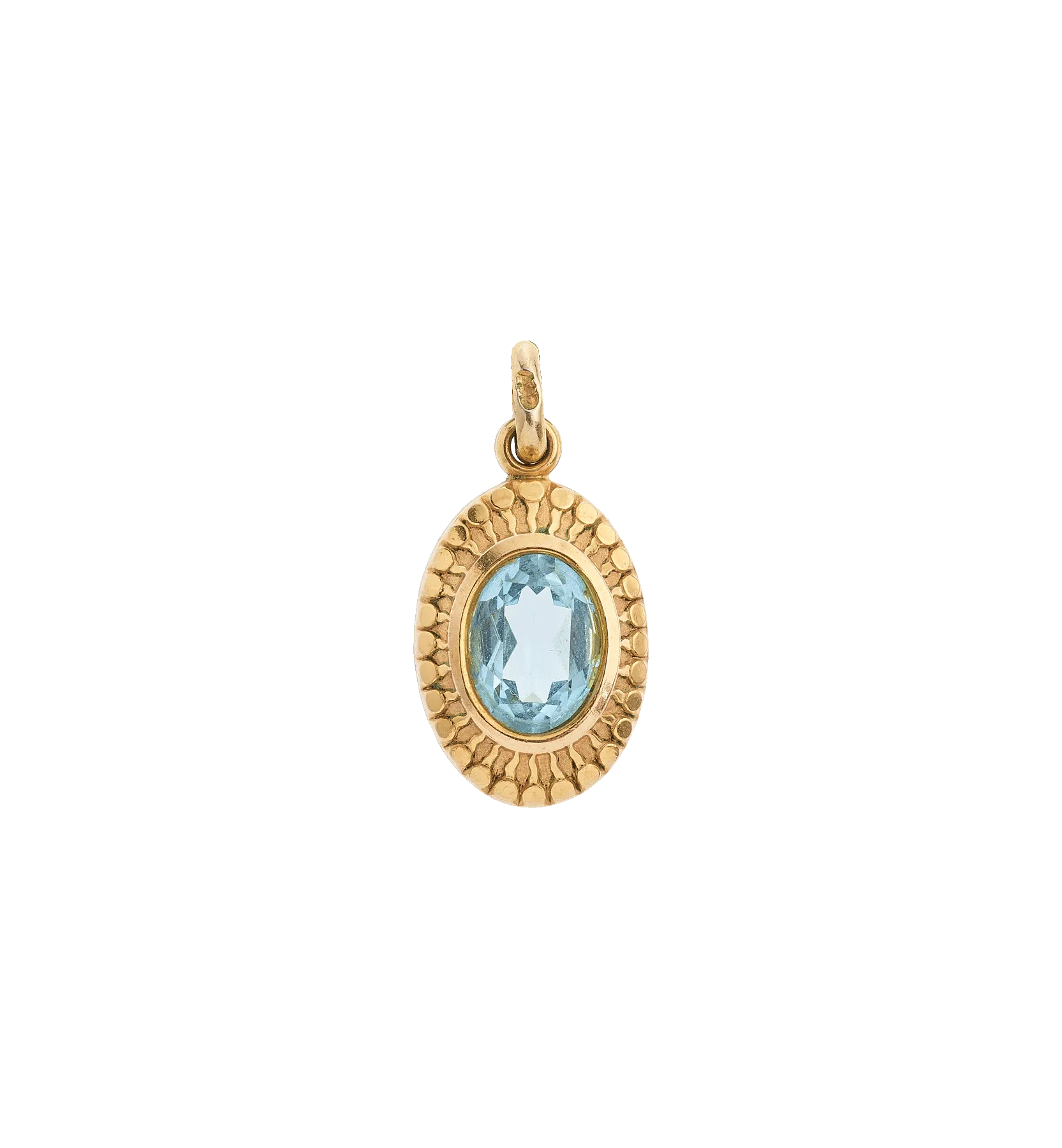 Vintage Topaz Droplet Charm