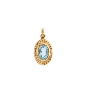 Vintage Topaz Droplet Charm