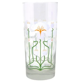 White Iris Collins Glass